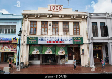 Architettura coloniale su Jonker Street, Malacca, Malaysia Foto Stock