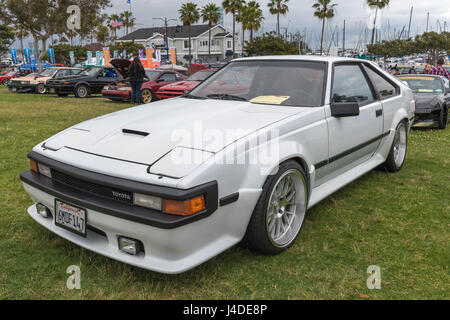 Long Beach, Stati Uniti d'America - 6 Maggio 2017: Toyota Celica Supra 1985 sul display durante la XXII edizione tutti Toyotafest. Foto Stock