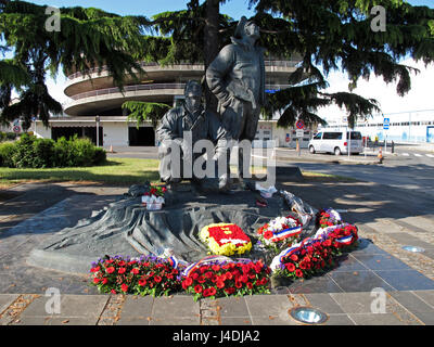 Memorial du regiment normandie niemen, Museo dell'aria e dello spazio di Parigi Le Bourget, Le Bourget, SEINE-SAINT-DENIS, Ile-de-France, Francia, Europa Foto Stock