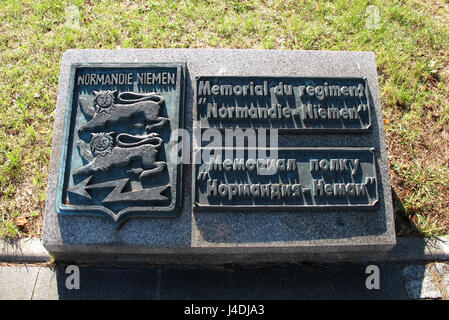 Memorial du regiment Normandie Niemen, Museo dell'aria e dello spazio di Parigi Le Bourget, Le Bourget, Seine-Saint-Denis, Ile-de-France, Francia, Europa Foto Stock