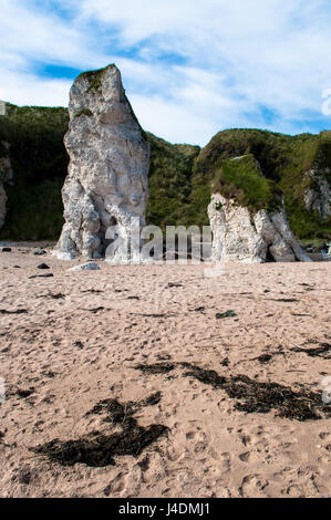 Spiaggia Whiterock Irlanda del Nord Foto Stock