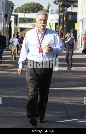 Durante la prima sessione di prove libere per la spagnolo di FORMULA ONE Grand Prix al Barcellona Catalunya pista di Montmelo, Spagna, Venerdì, 12 maggio 2017. Foto Stock