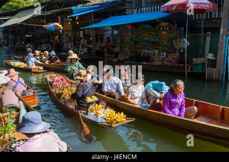 Damnoen Saduak mercati galleggianti, Bangkok, Thailandia, Sud-est asiatico, in Asia Foto Stock