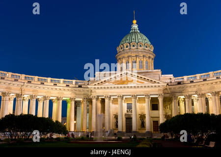 Cattedrale di Kazan a San Pietroburgo, Russia, Europa Foto Stock