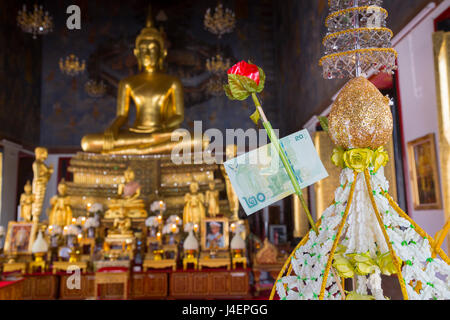 Ratcha Natdaram Worawihan, Bangkok, Thailandia, Sud-est asiatico, in Asia Foto Stock