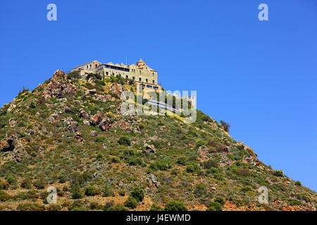 Monastero stavrovouni è un greco monastero ortodosso che sorge sulla sommità di una collina chiamata stavrovouni, distretto di Larnaca, Cipro. Foto Stock