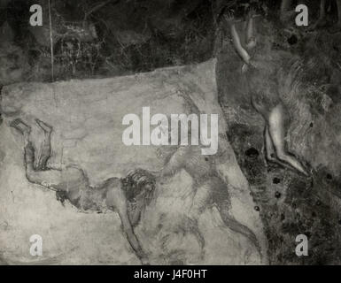 *Giotto inferno* si riferisce ad una specifica opera dell'artista italiano Giotto di Bondone, che illustra la scena inferno o infernale. L'opera di Giottoâ è famosa per le sue dettagliate raffigurazioni di temi religiosi, in particolare durante il Rinascimento italiano. Foto Stock