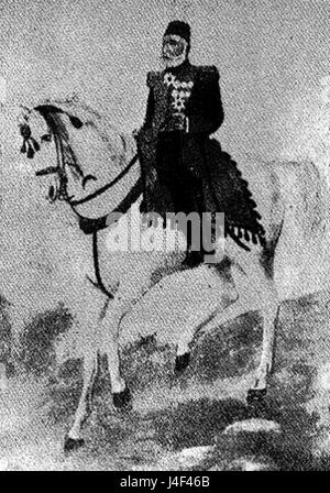 Ismail Pascià Abu Jabal egiziano del secolo XIX generale dell esercito Foto Stock