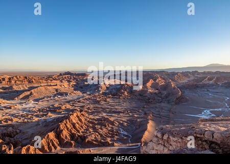 Valle della Morte al tramonto - Deserto di Atacama, Cile Foto Stock