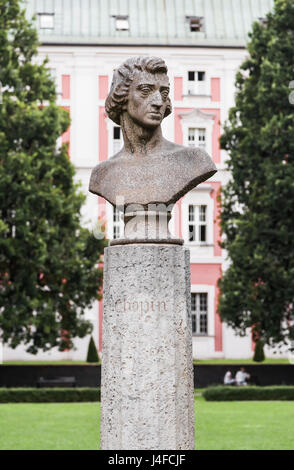 Busto del grande compositore Frédéric Chopin. Poznan. Polonia Foto Stock