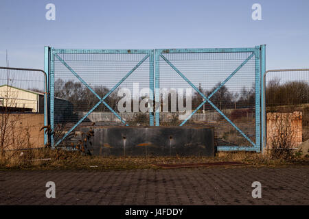 Abbandonato il sito industriale in Gateshead Foto Stock