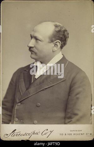 Sir Augustus Henry Glossop Harris è stato un attore e direttore teatrale inglese di primo piano nel XIX secolo. Era noto per i suoi contributi significativi al teatro britannico e all'industria teatrale. Foto Stock