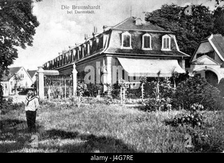 Schloss Braunshardt 1900 Foto Stock