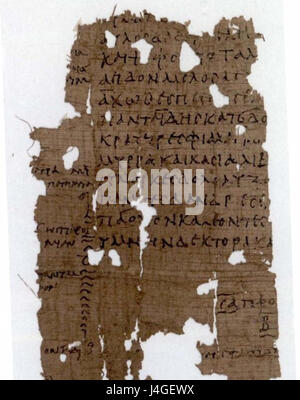 Saffo poesia POxyXVII 2076 Foto Stock