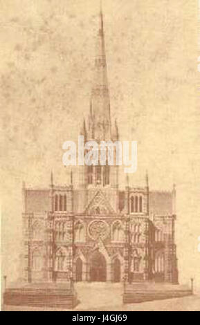La Cattedrale di San Giuseppe a Dunedin, nuova Zelanda, è un importante punto di riferimento religioso e architettonico. Il design della cattedrale mette in mostra lo stile neogotico e funge da centro di culto e di vita comunitaria nella regione. Foto Stock