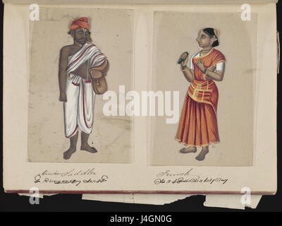 Settanta due esemplari delle caste in India (24) Foto Stock