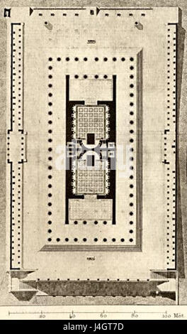 Tempio di Venere e Roma groundplan Foto Stock