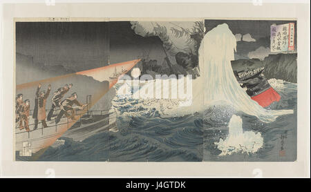 Questo titolo si riferisce a un'illustrazione o a una serie di immagini raffiguranti scene della guerra russo-giapponese, probabilmente un pezzo storico del Rijksmuseum, che mostra momenti cruciali di questo conflitto dell'inizio del XX secolo tra Russia e Giappone. Foto Stock