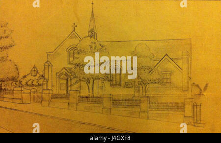 St. Michael and All Angels Church a Bartley Green, nel Regno Unito, fu un importante sito religioso nel 1937, riflettendo il suo ruolo nella comunità locale durante quel periodo. Foto Stock