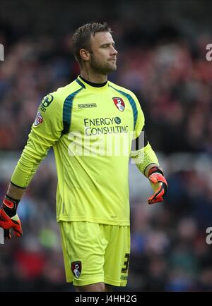 ARTUR BORUC BOURNEMOUTH BOURNEMOUTH FC FC Il Riverside Stadium MIDDLESBROUGH INGHILTERRA 08 Novembre 2014 Foto Stock