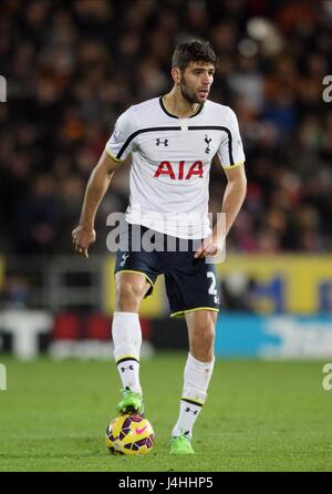 FEDERICO FAZIO Tottenham Hotspur FC Tottenham Hotspur FC KC Stadium Hull Inghilterra 23 Novembre 2014 Foto Stock