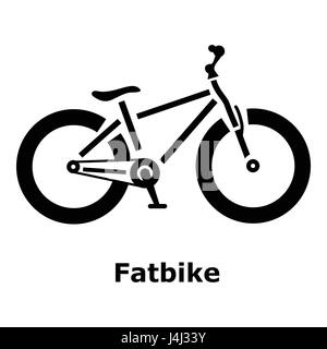 Icona Fatbike, stile semplice Illustrazione Vettoriale