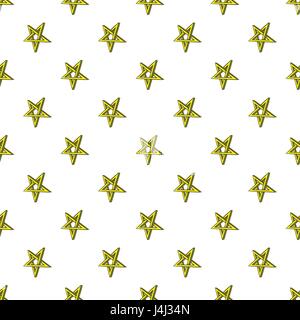 Star pattern incrociati, stile cartoon Illustrazione Vettoriale