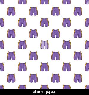 Hockey shorts pattern, stile cartoon Illustrazione Vettoriale