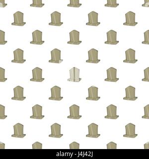 Monumento Sepolcrale pattern, stile cartoon Illustrazione Vettoriale