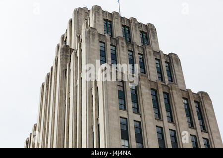 Aldred edificio Art Deco 1931, Place d'armes, Montreal, Quebec, Canada Foto Stock