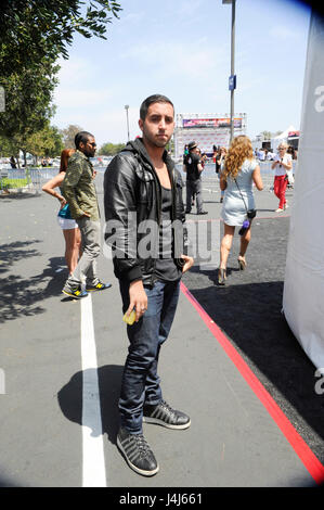 Colby O'Donis backstage ritratto al KIIS FM's Wango Tango 2012 a Home Depot Center il 12 maggio 2012 a Los Angeles, California. Foto Stock