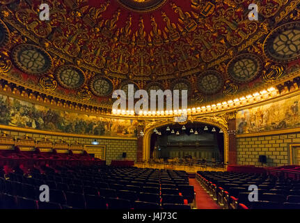 Stock Photo - interni dell'Ateneo Rumeno (Ateneul Român) concert hall di Bucarest, Romania Foto Stock