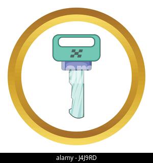 Chiave per vetture da gara icona vettore Illustrazione Vettoriale