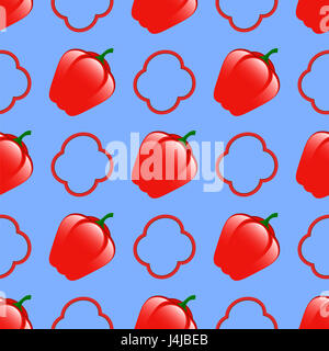 Rosso fresco Pattern senza giunture Foto Stock