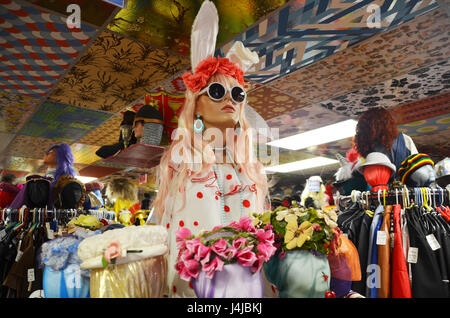 Interno di Lucy in disguise parsimonia negozio vintage austin Foto Stock