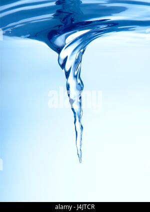 Acqua vortex, studio shot. Foto Stock