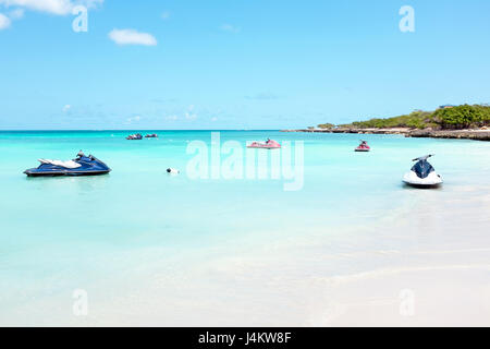 Eagle beach ad Aruba isola del Mar dei Caraibi Foto Stock