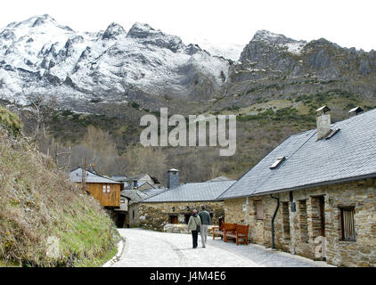 Peñalba de Santiago en el Valle del Silencio, León, Castiglia e León España. Foto Stock