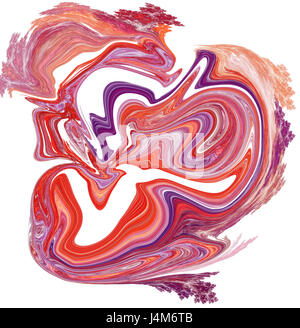 Colorato psichedelico sfondo liquefatto guarda come la pittura Foto Stock