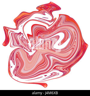 Colorato psichedelico sfondo liquefatto guarda come la pittura Foto Stock