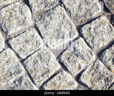 Pavimentazione ciottoli texture di sfondo, pattern Foto Stock