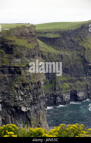 Irlanda, Munster, County Clare, scogliere di Moher, paesaggi costieri, Foto Stock