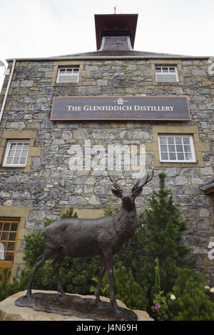 Gran Bretagna, Scozia, Dufftown, Glenfiddich distilleria di whisky, Foto Stock