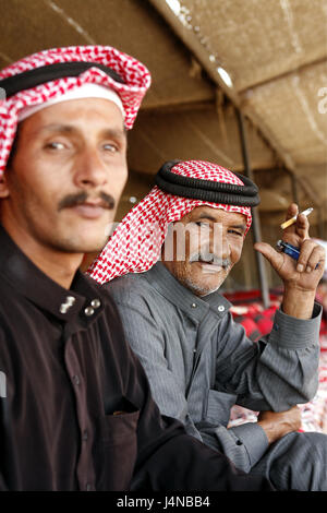 Il Medio oriente, Giordania, Wadi Rum, beduino, Foto Stock