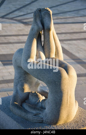 Norvegia, Oslo, Frognerpark, Viegland attachment, sculture, Foto Stock