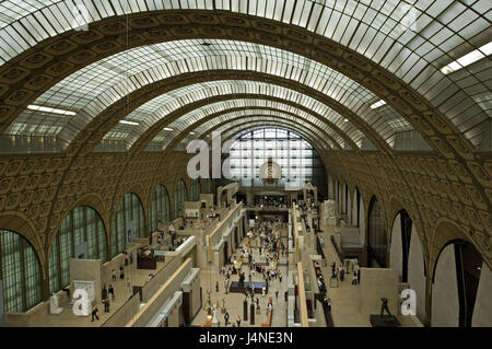 Francia, Parigi, il museo d' Orsay, hall, Visitatore, Foto Stock
