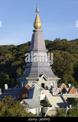 Thailandia Chiang possono, il Doi Inthanon National Park, Stupa, Phra Mahathat Napaphon Bhumisiri Chedi, Foto Stock