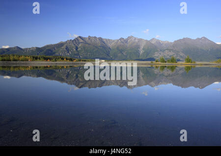 Gli Stati Uniti, Alaska, Südalaska, Matanuska Valley, Chugach Mountains, Chugach foresta nazionale, Foto Stock