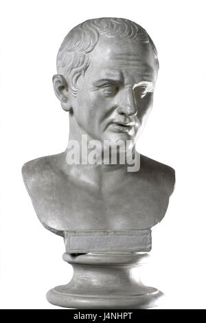 Busto, Marco Tullio Cicerone, arte, scultura, Frei della targa, ritratto, testa, scultura, politico, sollicitor, filosofo, autore, memoria di raccoglimento, ritratto, Foto Stock