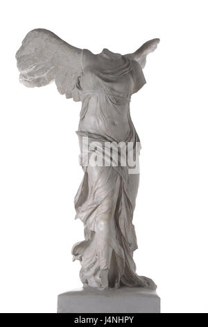 Statua, " Nike di Samotracia", arte, scultura, Frei della targa, scultura, statua in marmo, Foto Stock